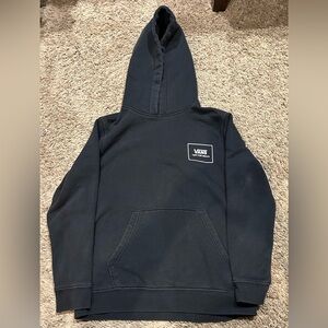 Vans Black Pullover Hoodie with Chest Logo
